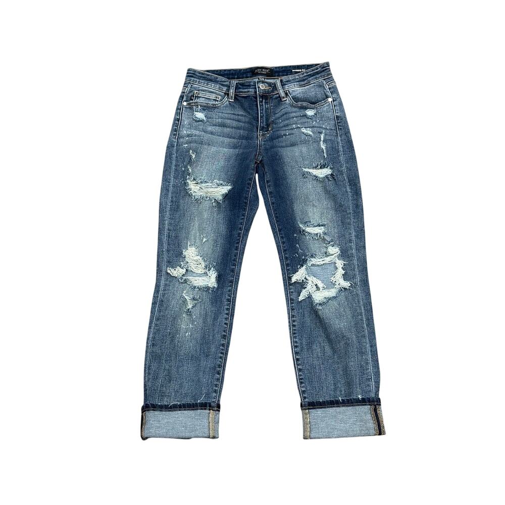 Judy Blue Boyfriend Fit Distressed Jean Size 7/28 Pre-Owned